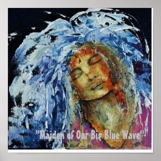 Affiche "Maiden De Notre Grande Vague Bleue"
