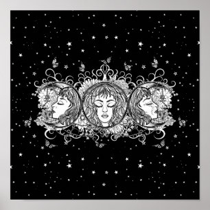 Affiche Maiden Mother Crone - Triple Moon