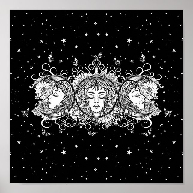 Affiche Maiden Mother Crone - Triple Moon (Devant)