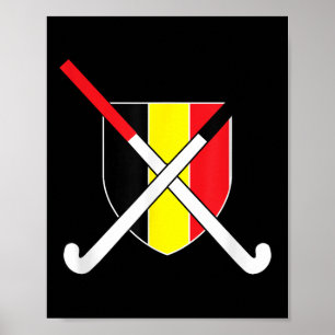 Affiche Maillot Belgique Hockey sur gazon Be Belgique Clic