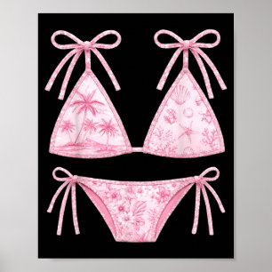 Affiche Maillot de bain prépa Coquette Summer Bikini Femme