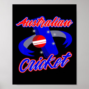 Affiche Maillot de coach de joueur de cricket australien C