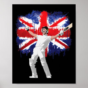 Affiche Maillot de cricket d'Angleterre Fans nationaux de