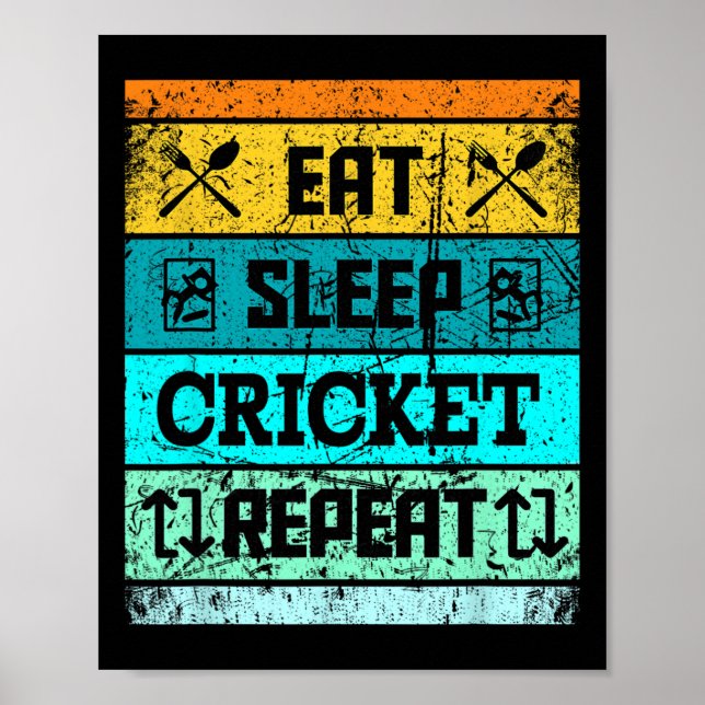 Affiche Maillot de cricket Sport Équipe de cricket Manger  (Devant)