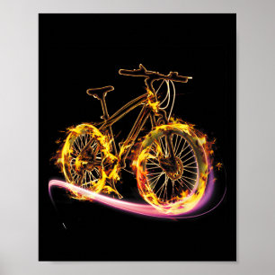 Affiche Maillot de cyclisme VTT Sports Cool Flame Vélo