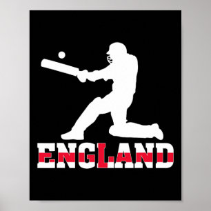 Affiche Maillot de fan de cricket d'Angleterre 2025 Cricke