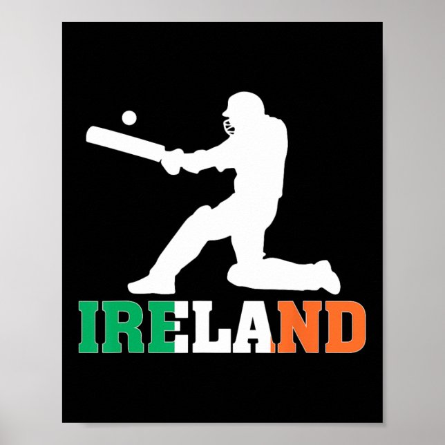 Affiche Maillot de fan de cricket d'Irlande 2025 Cricket i (Devant)