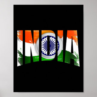 Affiche Maillot de fan de l'équipe de cricket d'Inde Coupe