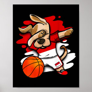 Affiche Maillot de fans de Dabbing Dog Indonesia Sketll In