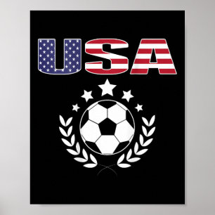 Affiche Maillot de fans de football d'Amérique fière - Dra