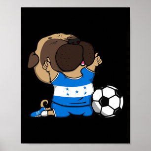 Affiche Maillot de fans de football du Honduras pour chien