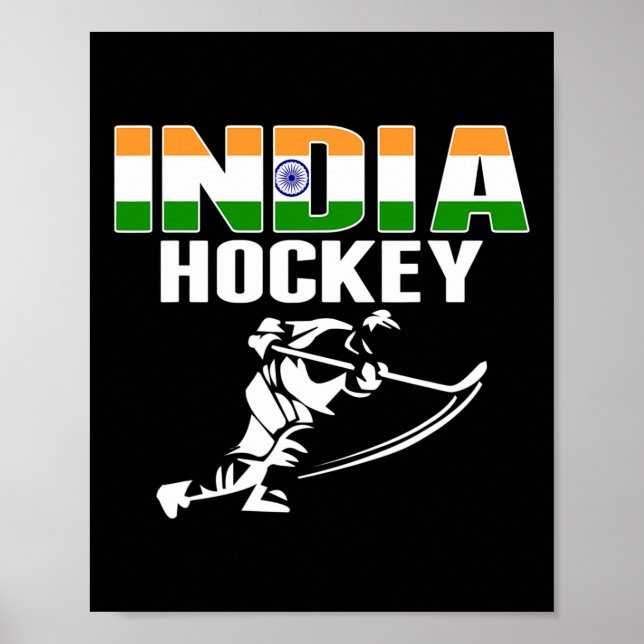 Affiche Maillot de fans de hockey sur glace d'Inde - Soute (Devant)