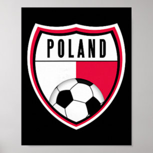 Affiche Maillot de foot de la Pologne poche Drapeau polona