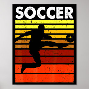Affiche Maillot de foot vintage rétro de sport de football