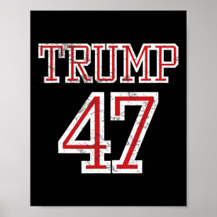 Affiche Maillot de footballeur de l'équipe du président Tr