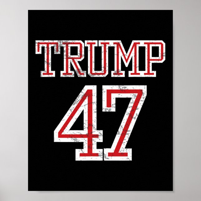 Affiche Maillot de footballeur de l'équipe du président Tr (Devant)