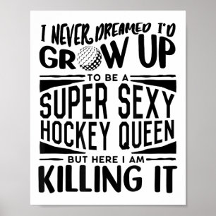 Affiche Maillot de joueur de hockey sur gazon Femmes Fille