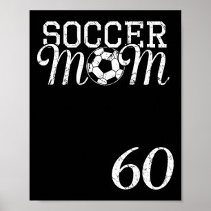 Affiche Maillot de maman de footballeur Numéro 60 Joueur p