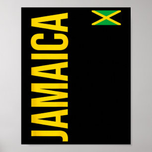 Affiche Maillot de sport de football athlétique de drapeau