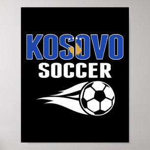 Affiche Maillot de supporters de football fiers du Kosovo