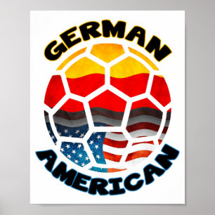 Affiche Maillot de T-shirt de football germano-américain