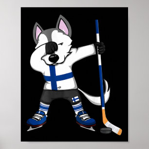 Affiche Maillot des amateurs de hockey sur glace de Finlan