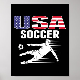 Affiche Maillot des Amoureux de Football Américain Drapeau