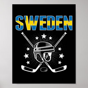 Affiche Maillot des Amoureux de Hockey sur Glace de Suède