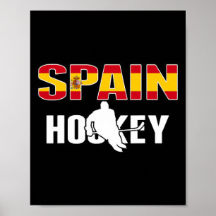 Affiche Maillot des Amoureux de Hockey sur Glace d'Espagne