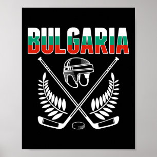 Affiche Maillot des fans de hockey sur glace de Bulgarie -