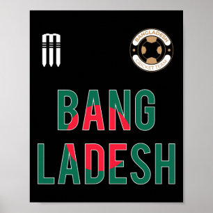 Affiche Maillot des fans ngladeshais de cricket Ngladesh 2