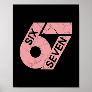 Affiche Maillot du joueur numéro 67 rose et blanc Uniforme