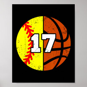 Affiche Maillot numéro 17 Softll Sketll Drôle 17e annivers