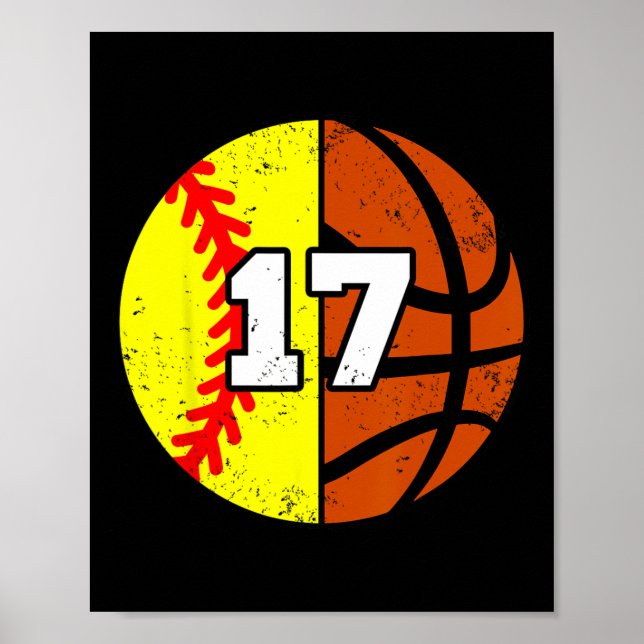 Affiche Maillot numéro 17 Softll Sketll Drôle 17e annivers (Devant)