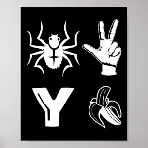 Affiche Maillot Spider 2 Y Banana Drôle Amateur De Footbal