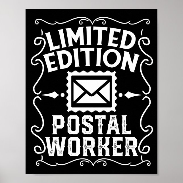 Affiche Mailman Mail Lady Limited Edition Postal Worker (Devant)