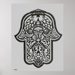 Affiche Main de henné de Hamsa (Original)
