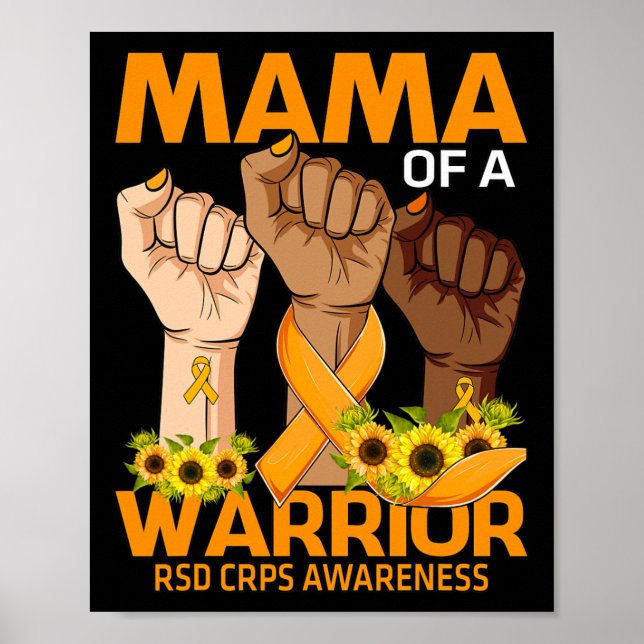 Affiche Main Mama D'Un Guerrier Rsd Crps Sensibilisation S (Devant)