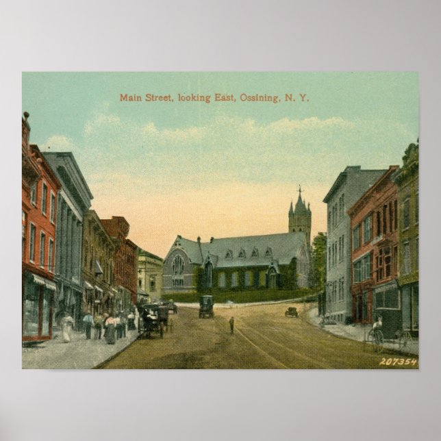 Affiche Main St, Ossining, New York (Devant)