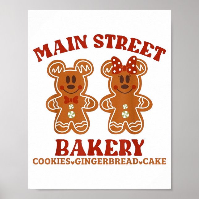 Affiche Main Street Bakery Cookies Gingerbread Cake Christ (Devant)