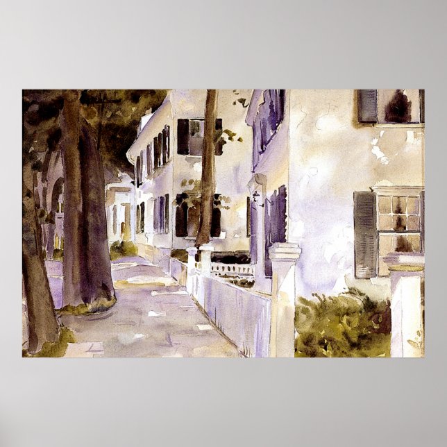 Affiche Main Street, Nantucket, fine art, (Devant)