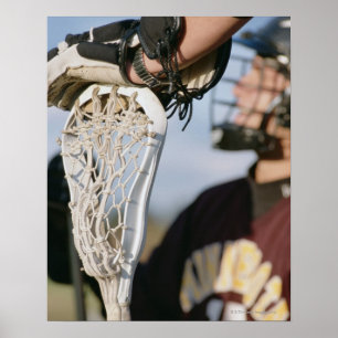 Affiche Main sur un bâton de lacrosse