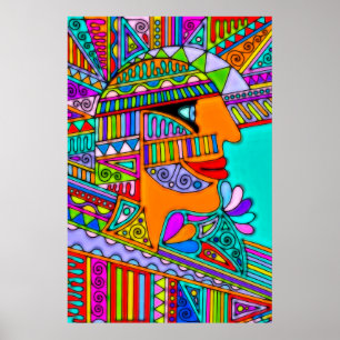 Affiche Main tirée par EDDArt - Pharaon 1