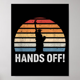Affiche Mains De La Statue De La Liberté Anti