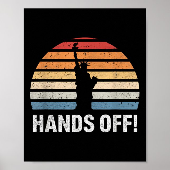 Affiche Mains De La Statue De La Liberté Anti (Devant)