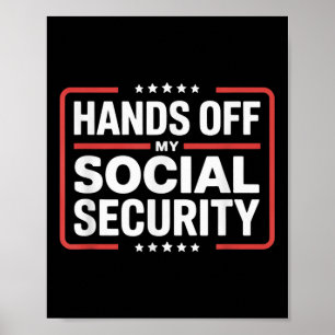 Affiche Mains De Ma Manifestation De Sécurité Sociale Homm