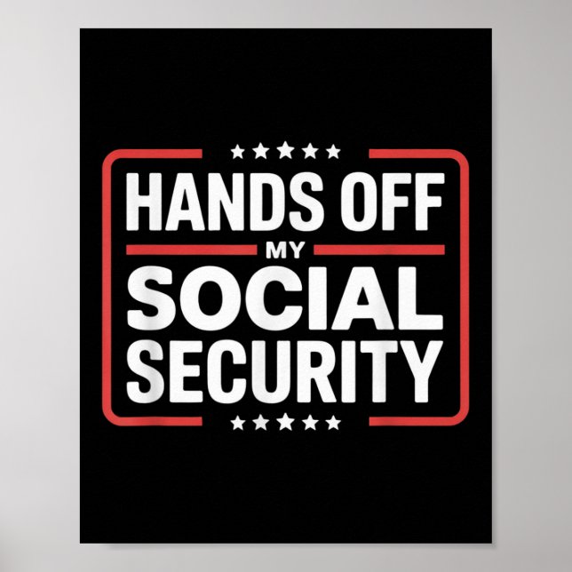 Affiche Mains De Ma Manifestation De Sécurité Sociale Homm (Devant)