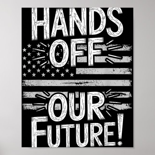 Affiche Mains De Notre Futur Pro Democracy Anti Oliga (Devant)