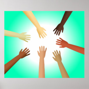 Affiche Mains diverses