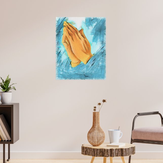 Affiche Mains en prière (Salon 3)
